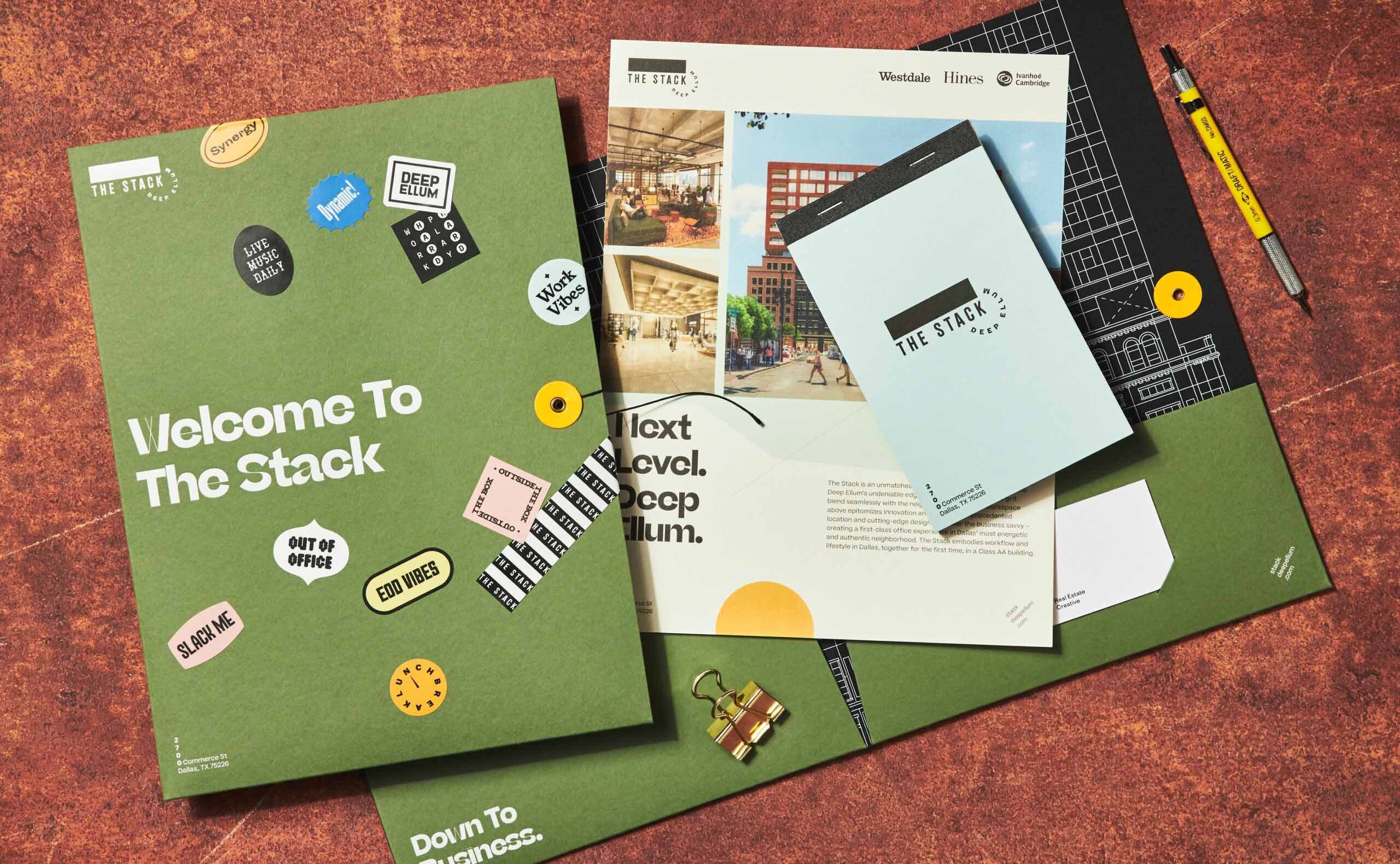 The Stack pocket folder design